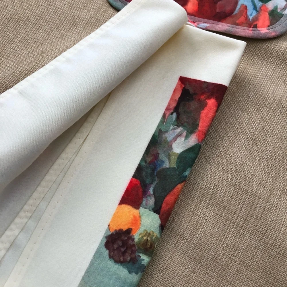 Judy Buswell Watercolor Pot Holder & Towel Set